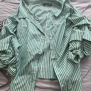 Zara striped button up